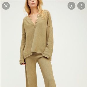 Free People Hailee Sweater Set **TOP ONLY